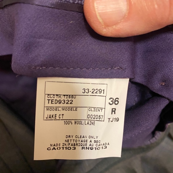 TED BAKER grey window pane suit in size 42 - Picture 12 of 14